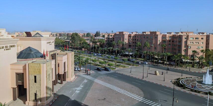 Außenansicht des Palais des Congrès in Marrakesch