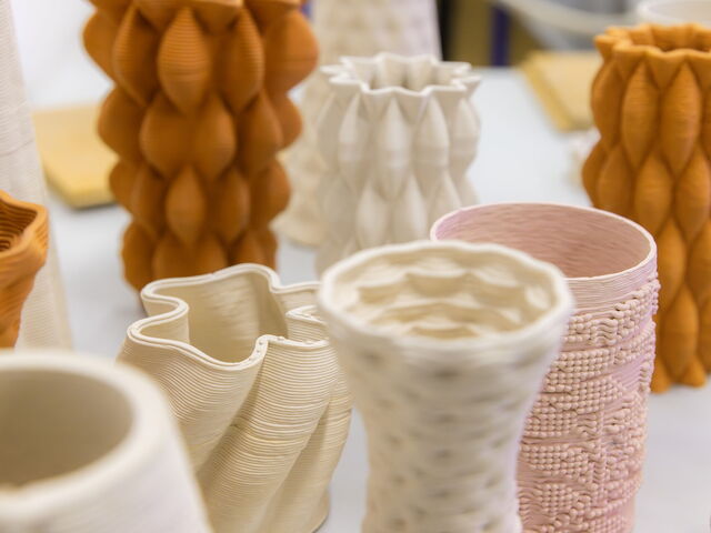 3D-gedruckte Vasen