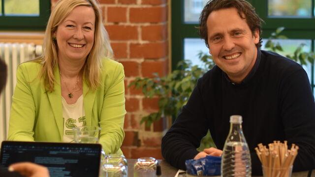 Sophia Keil und Stefan Ganß beim Workshop „Wissenschaft kommunizieren – verständlich, authentisch, wirksam“