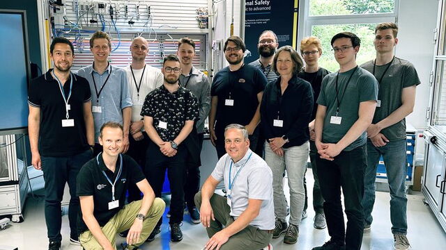 Gruppenfoto im Festo Experience Center