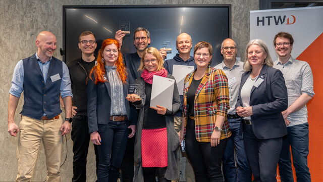 Die Gewinner*innen des Transferpreises 2026 der HTW Dresden