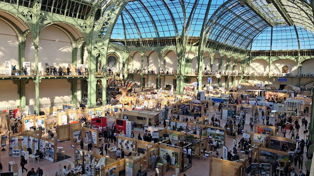 15e Forum International Bois Construction im Grand Palais Paris von oben