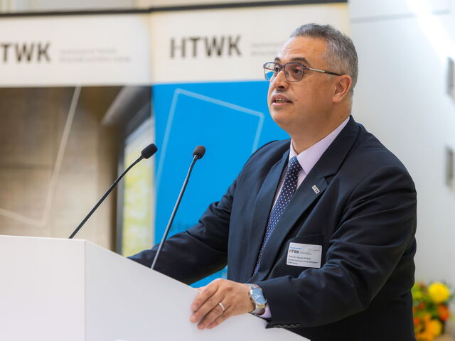 Grußwort des HTWK-Prorektors Forschung und Nachhaltigkeit Prof. Dr. Faouzi Derbel