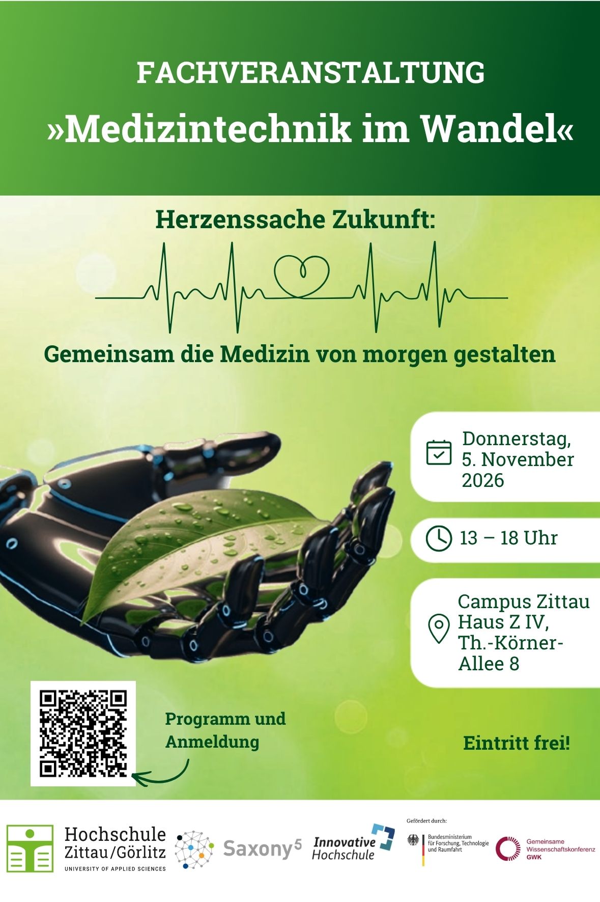 Veranstaltungsflyer Medizintechnik im Wandel